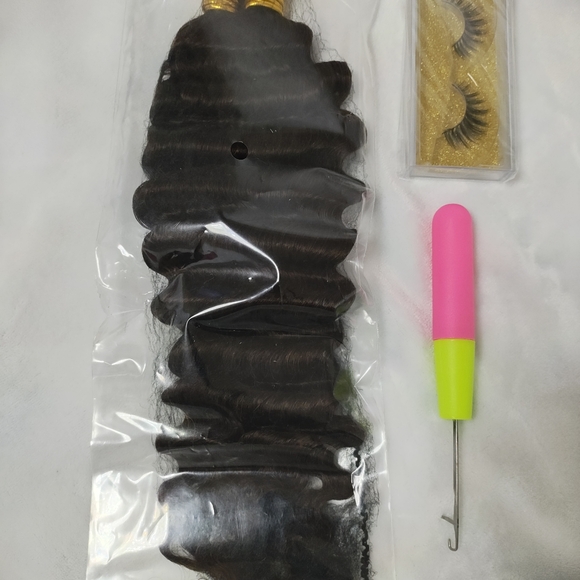 KRN Deep Wave Human Braiding Hair 20" Extensions Color #4 Medium Brown 100g New - Picture 3 of 11